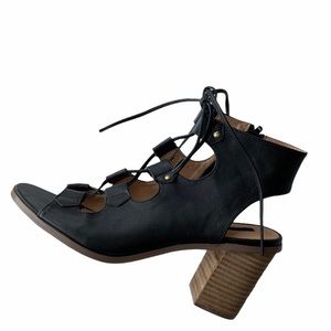 Kensie Black Lace Up Heels